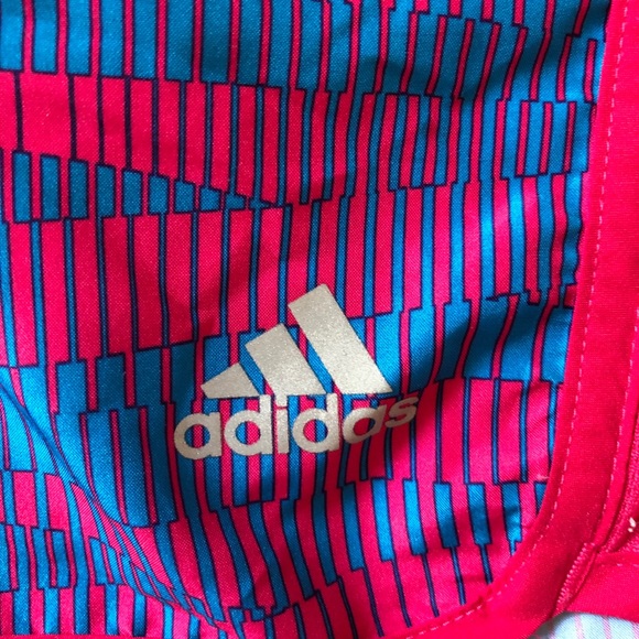 Pink and blue Adidas shorts - Picture 4 of 9
